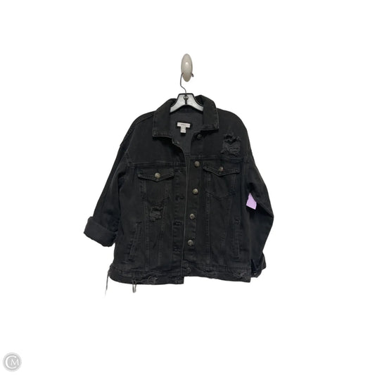 Jacket Denim By Forever 21 In Black Denim, Size: S