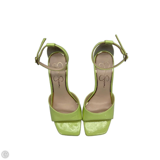 Sandals Heels Wedge By Jessica Simpson In Green, Size: 5.5