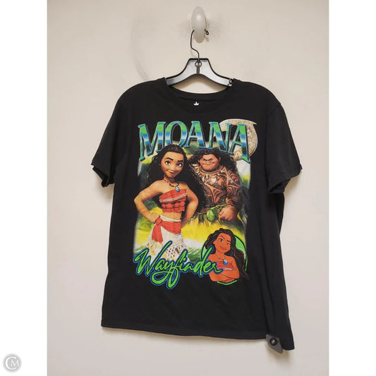 Top Short Sleeve By Walt Disney In Black, Size: M