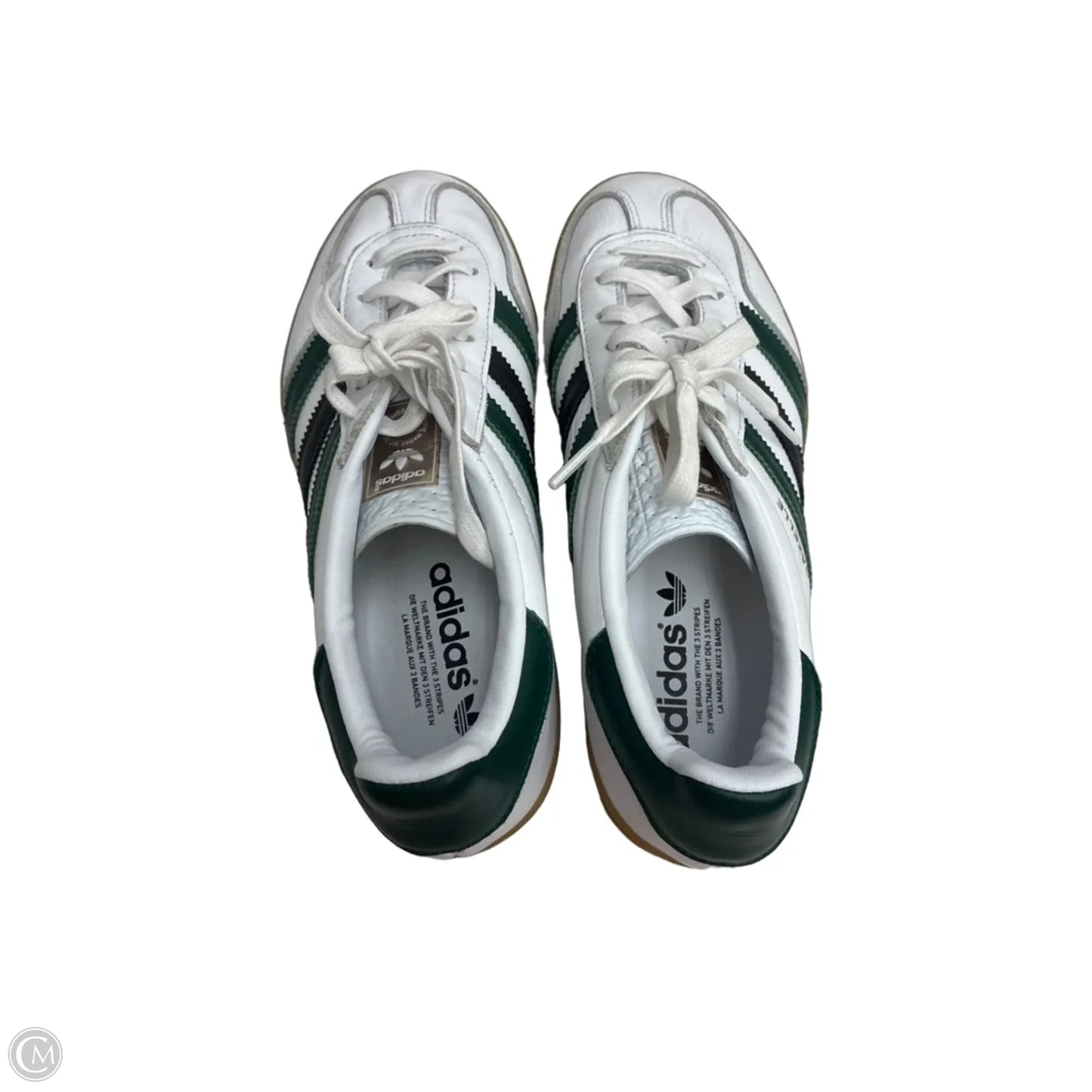 Shoes Sneakers By Adidas In Green & White, Size: 8