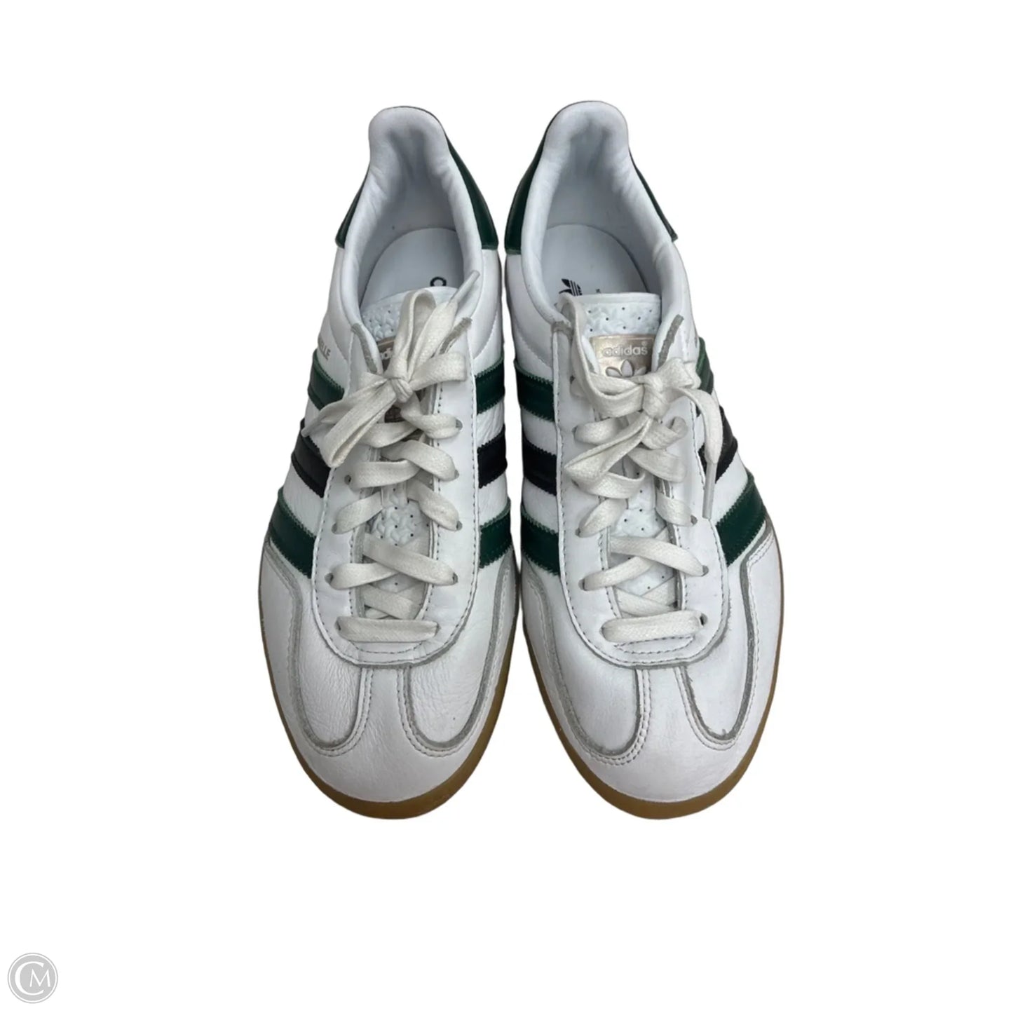 Shoes Sneakers By Adidas In Green & White, Size: 8