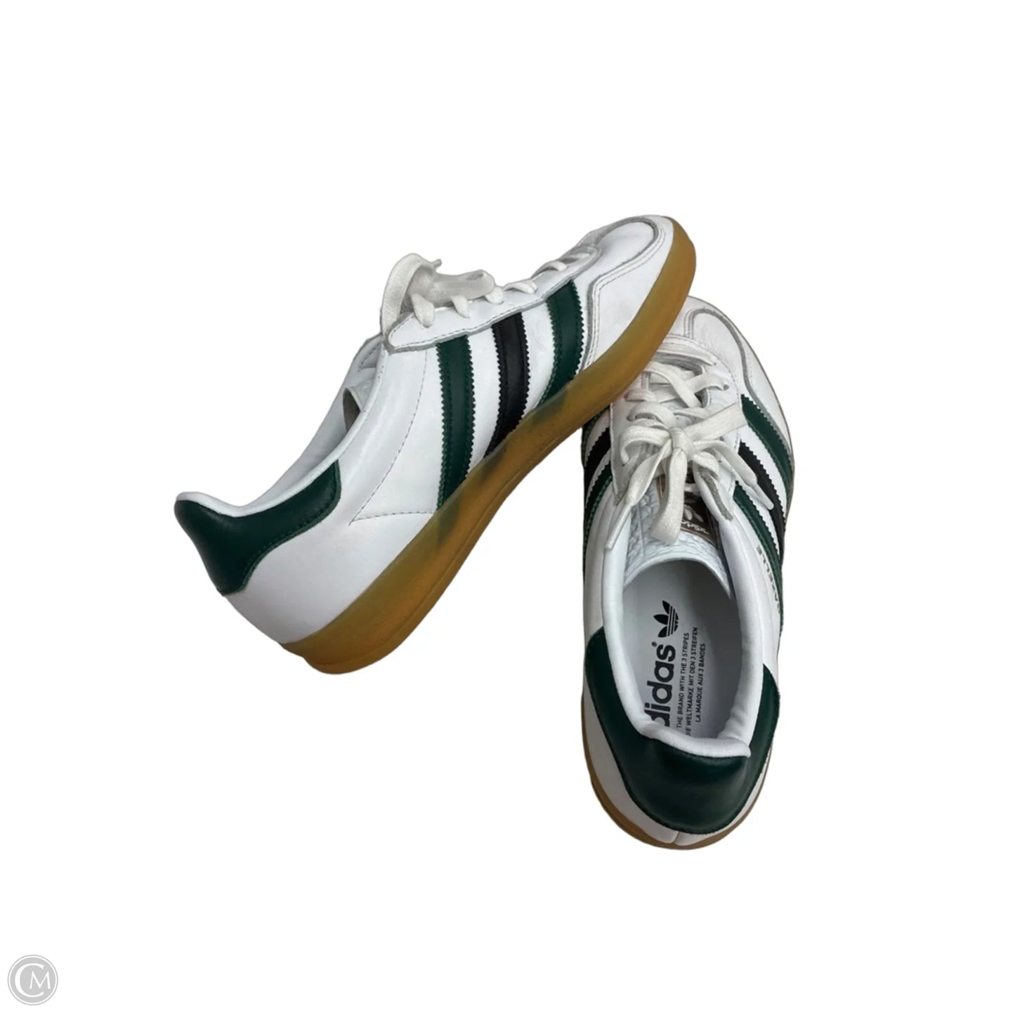 Shoes Sneakers By Adidas In Green & White, Size: 8