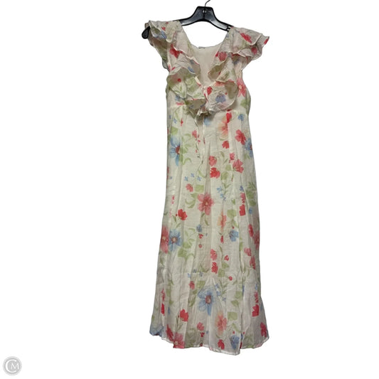 Dress Casual Midi By Old Navy In Floral Print, Size: Sp