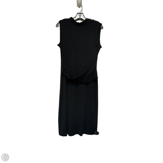 Dress Casual Midi By Tommy Hilfiger In Black, Size: L
