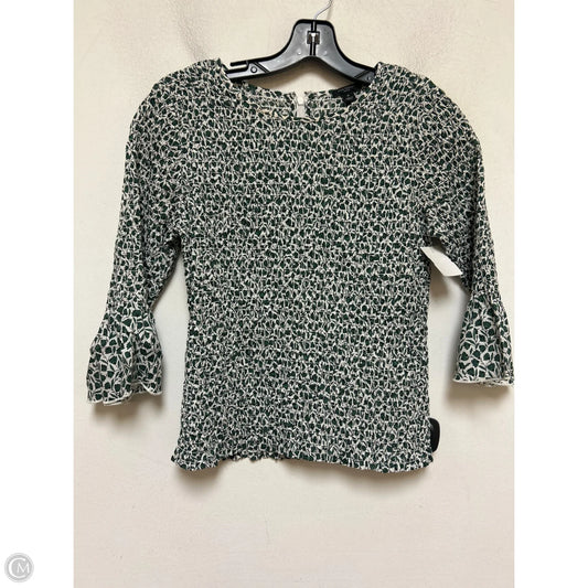 Top Short Sleeve By Ann Taylor In Floral Print, Size: S