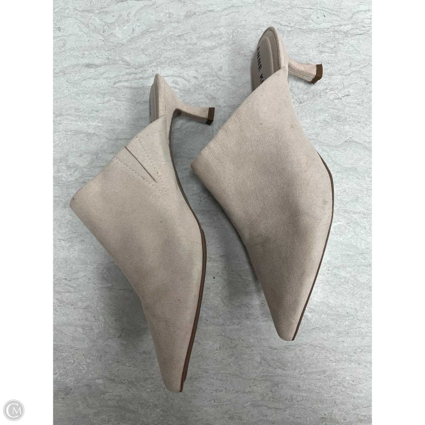 Shoes Heels Kitten By Anne Klein In Cream, Size: 10
