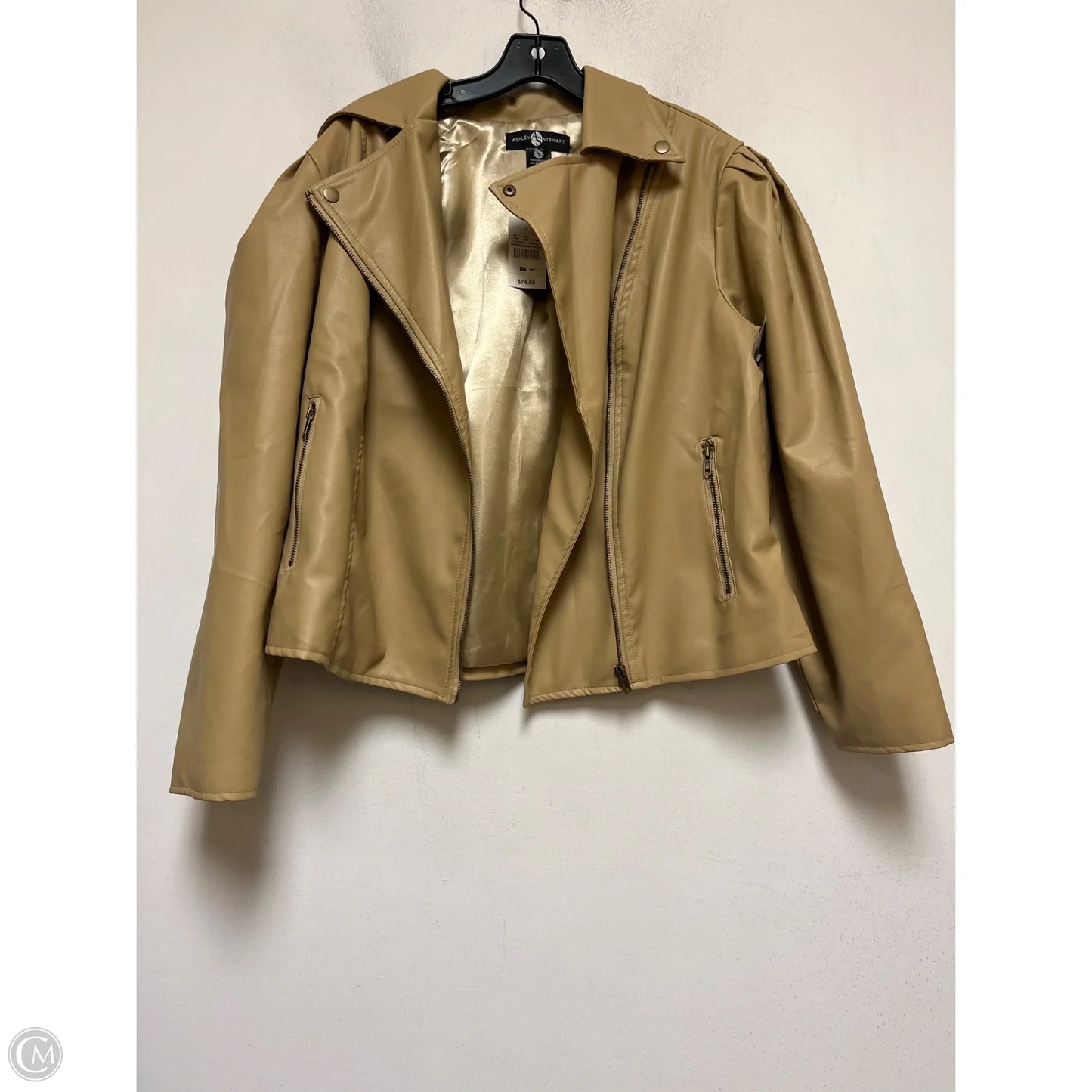 Blazer By Ashley Stewart In Tan, Size: L