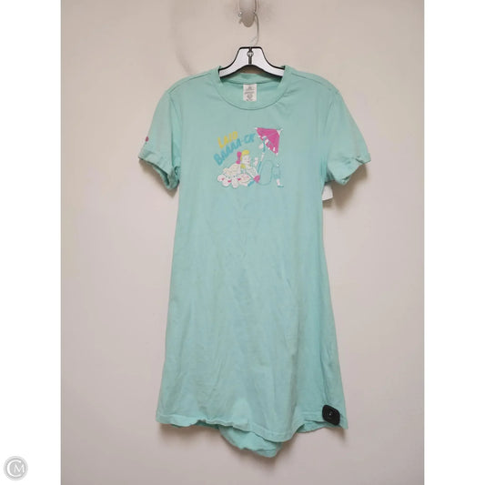 Dress Casual Short By Walt Disney In Aqua, Size: M