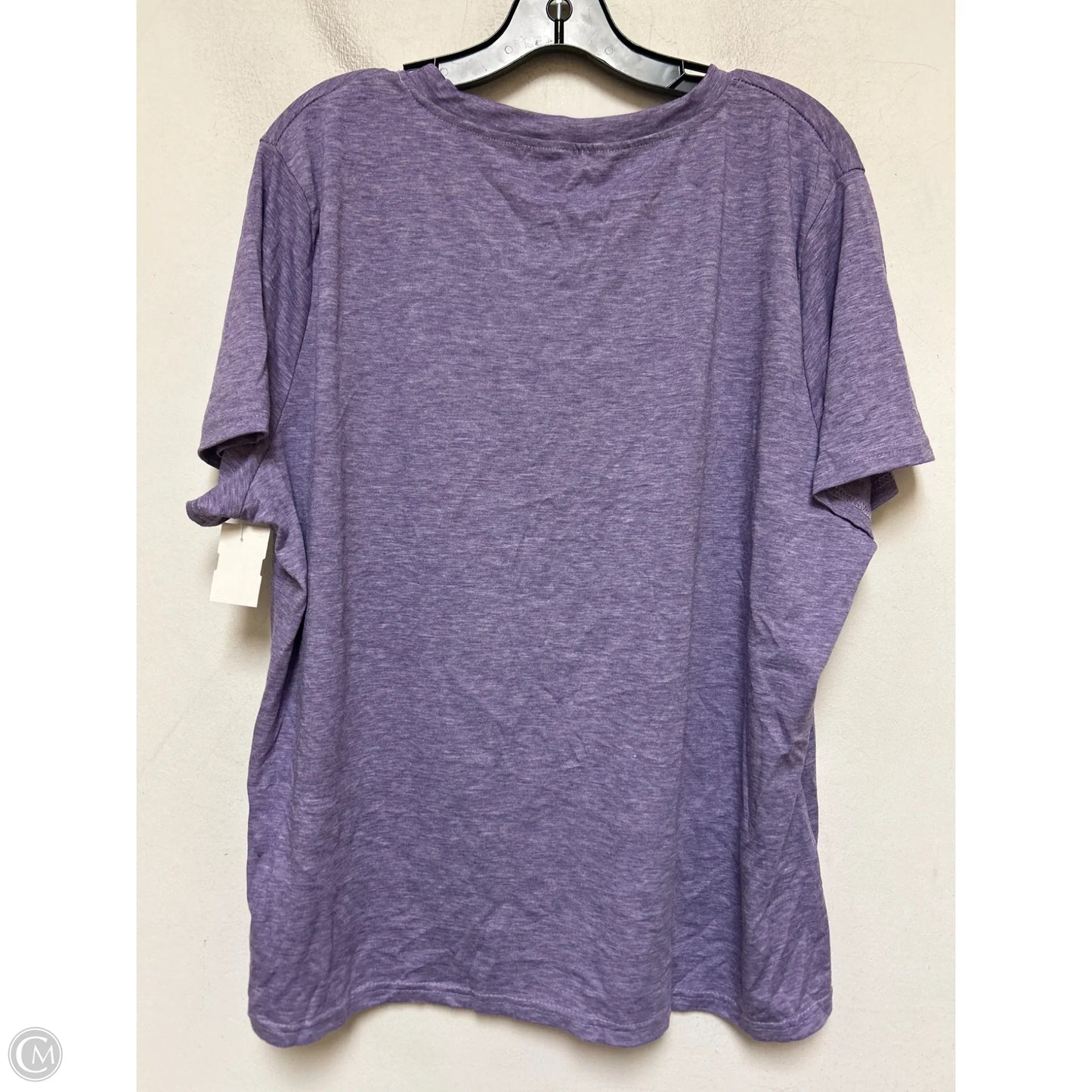 Top Short Sleeve Basic By Clothes Mentor In Purple, Size: 2x