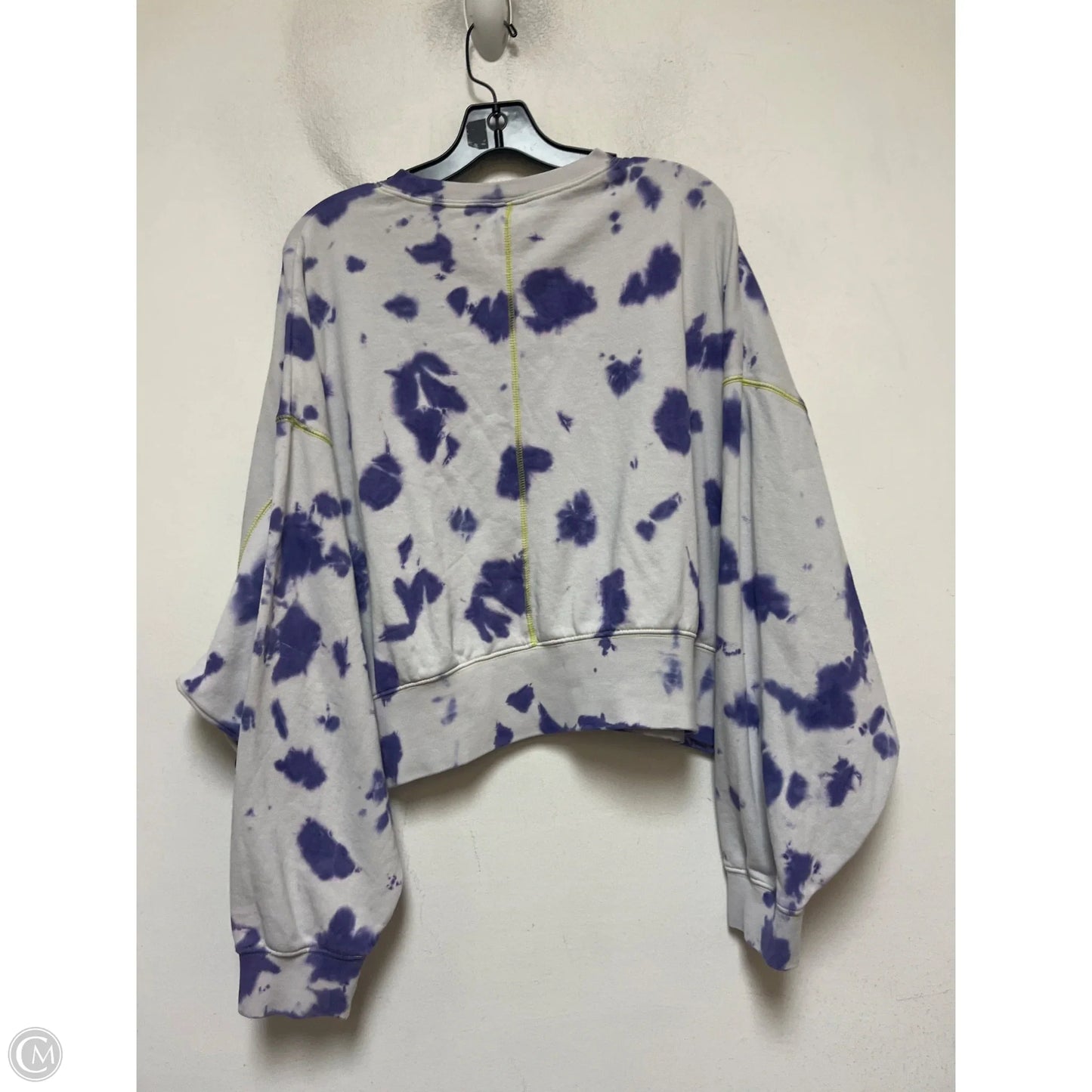 Athletic Sweatshirt Crewneck By Nike In Tie Dye Print, Size: M