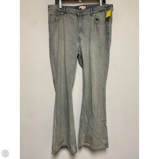 Jeans Straight By H&m In Blue Denim, Size: 14