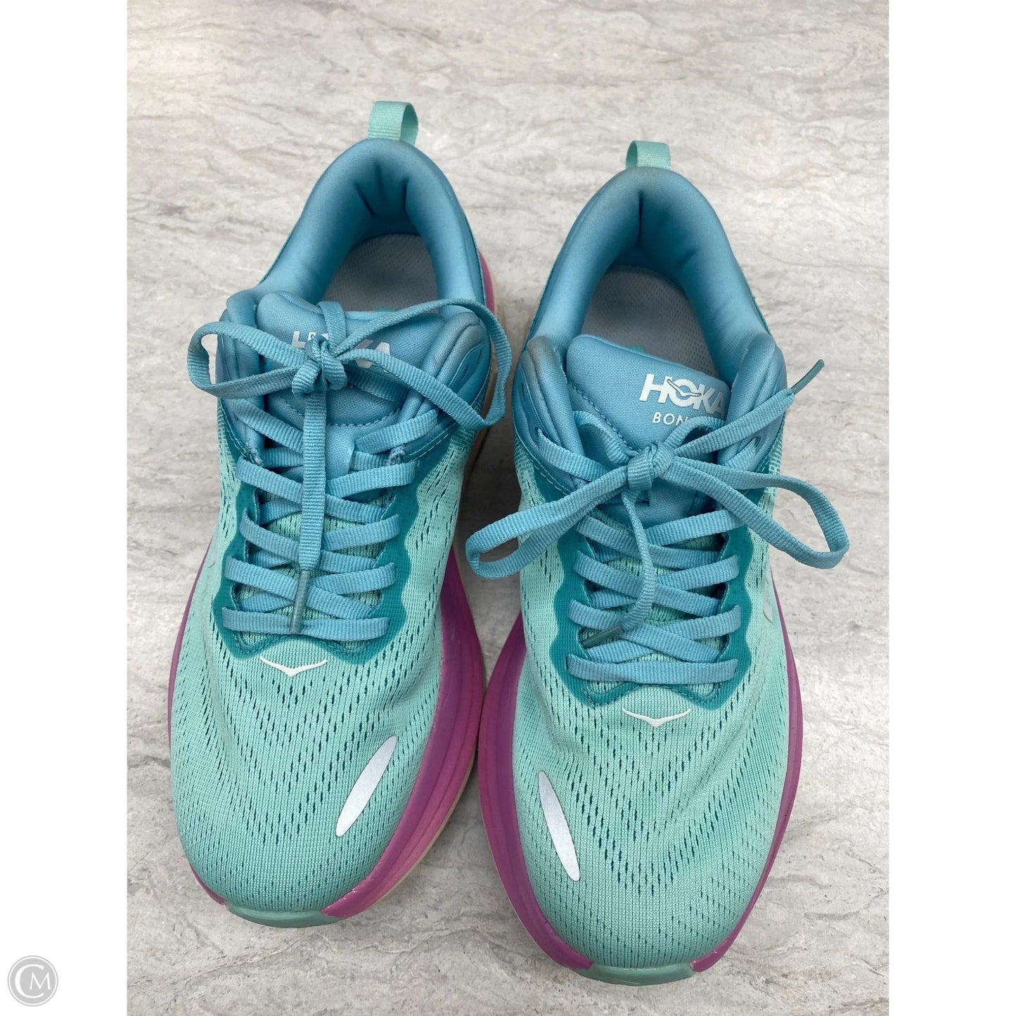 Shoes Athletic By Hoka In Blue & Purple, Size: 9