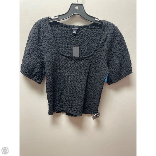 Top Short Sleeve By Lea & Viola In Black, Size: S