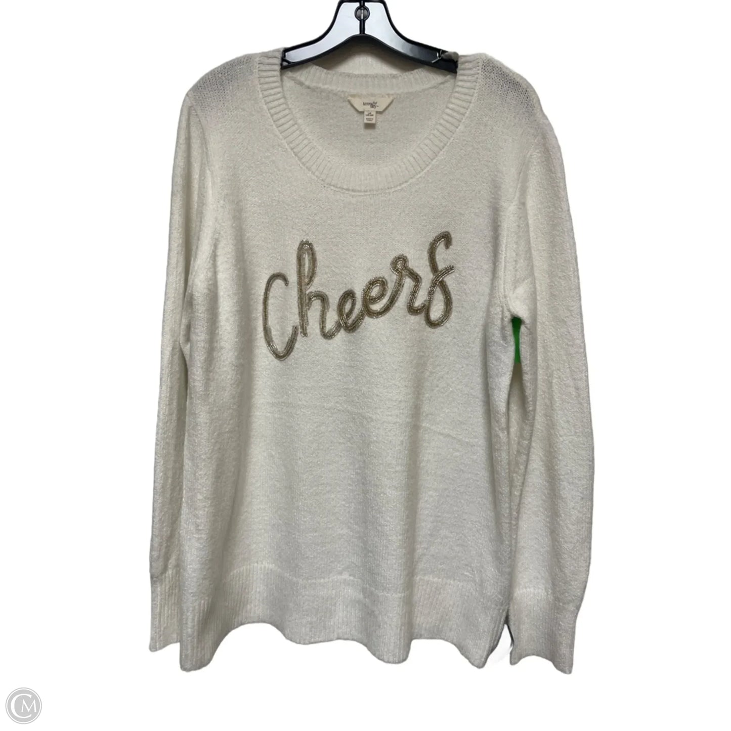 Sweater By Terra & Sky In White, Size: Xl