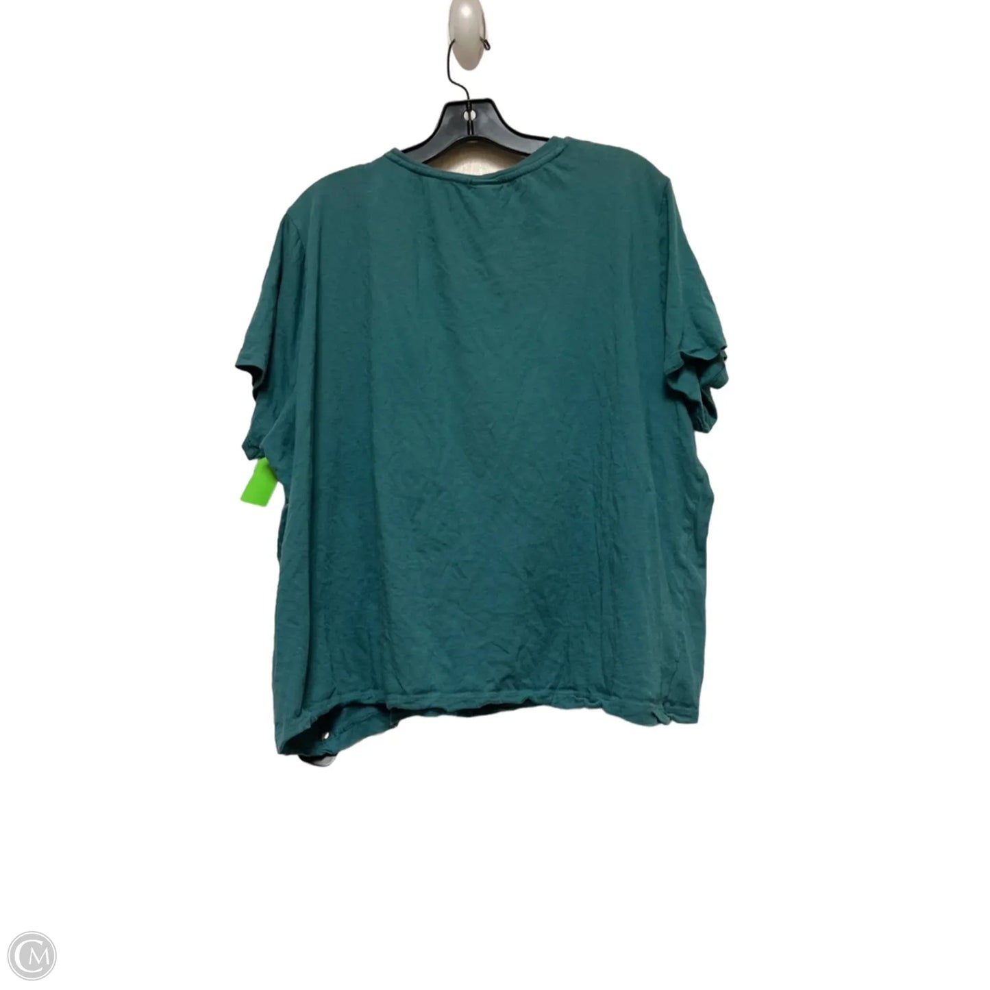 Top Short Sleeve Basic By H&m In Green, Size: 2x