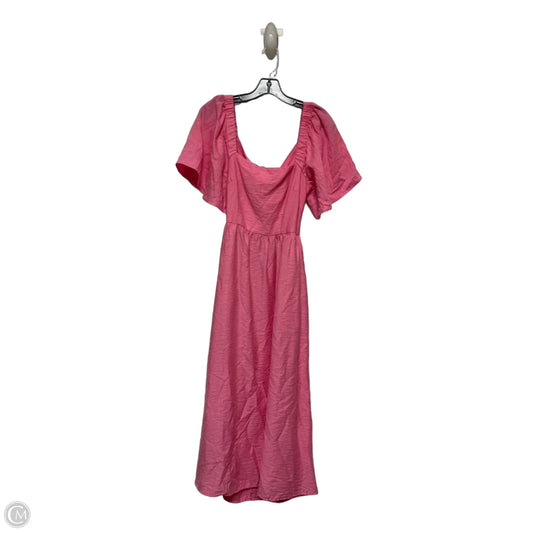 Dress Casual Maxi By A New Day In Pink, Size: Xs