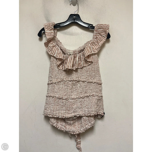 Top Sleeveless By Anthropologie In Striped Pattern, Size: Xl