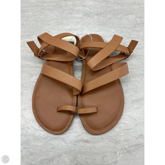 Sandals Flats By Universal Thread In Tan, Size: 6.5
