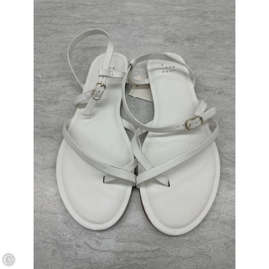 Sandals Flats By A New Day In White, Size: 9