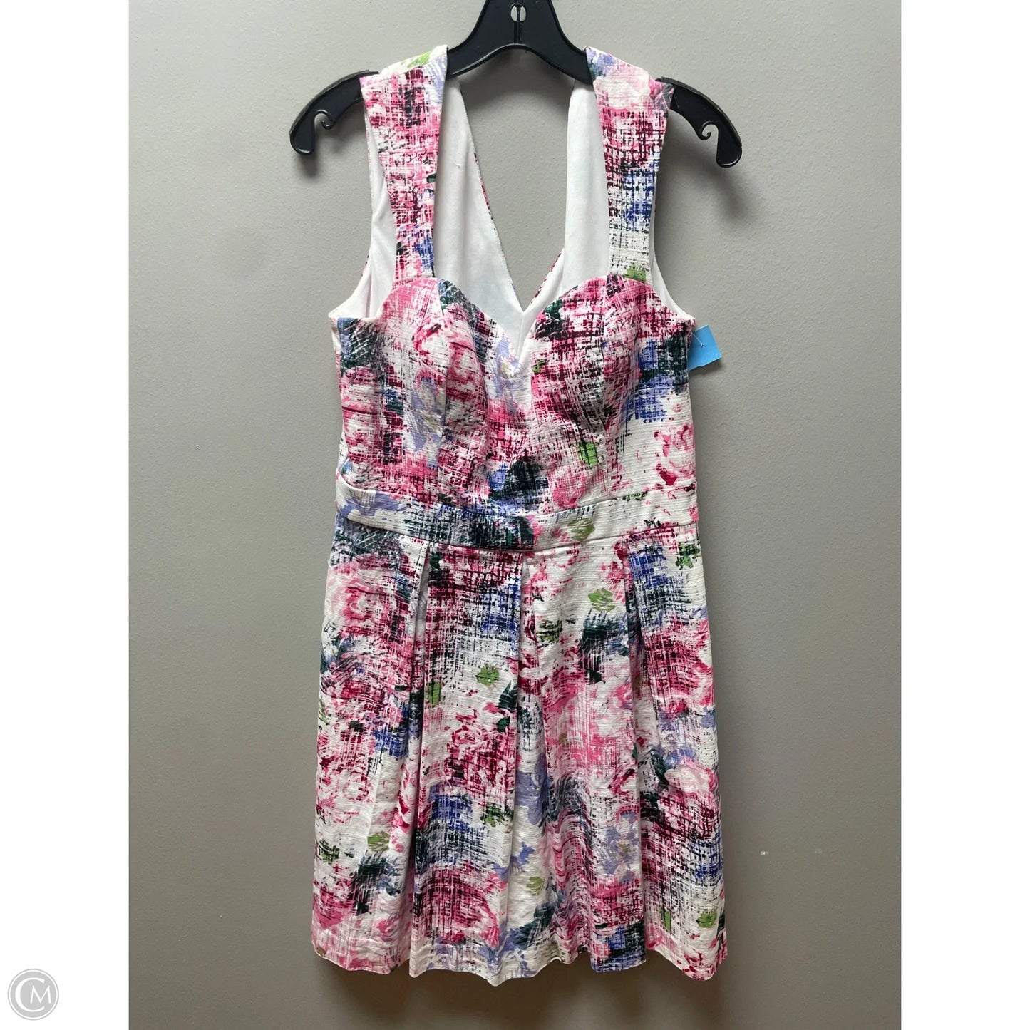 Dress Casual Short By Guess In Pink & White, Size: 12