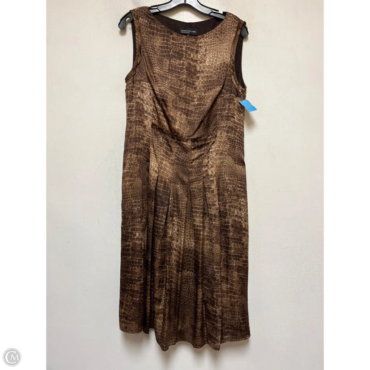Dress Casual Midi By Jones New York In Animal Print, Size: 12