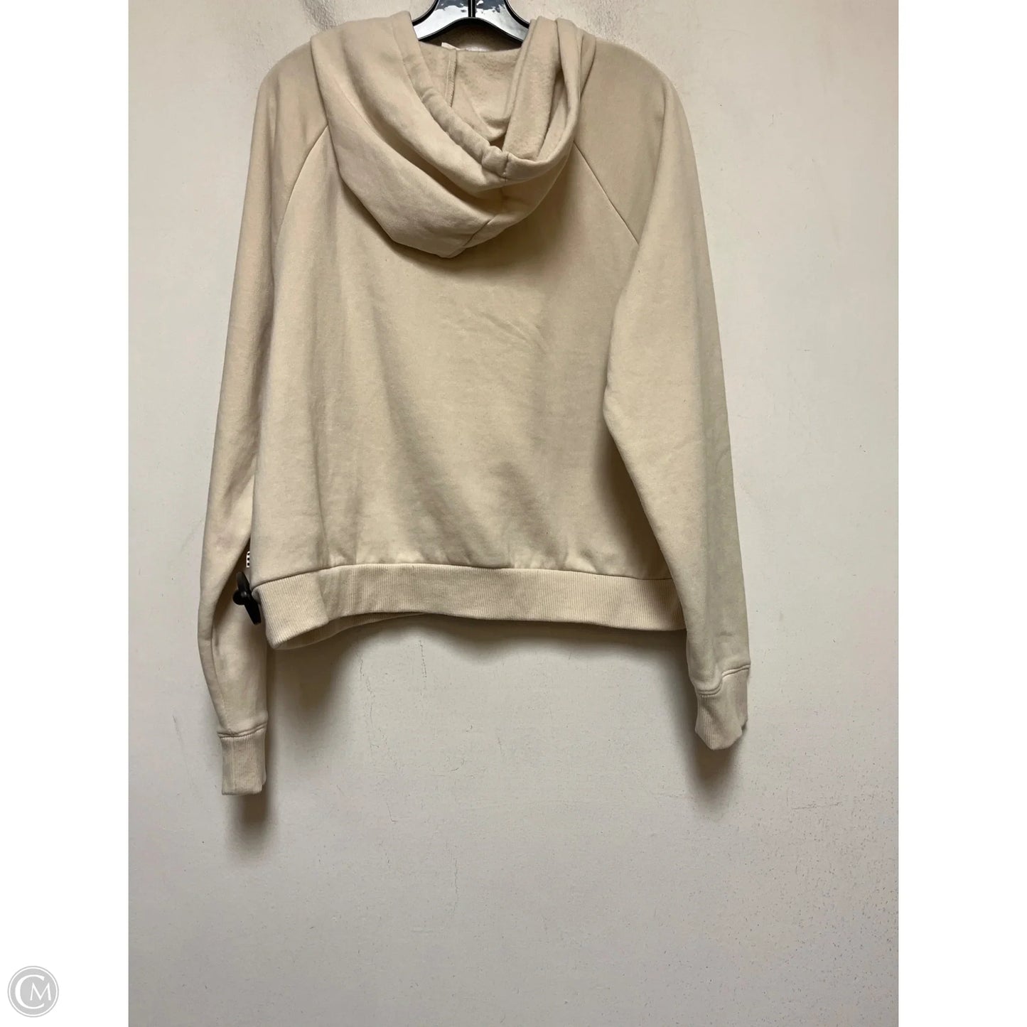 Sweatshirt Hoodie By Vans In Cream, Size: L