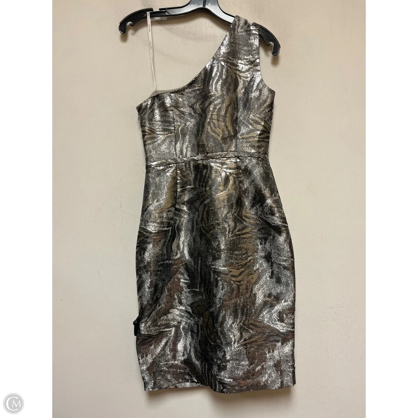 Dress Casual Short By Calvin Klein In Silver, Size: Xs