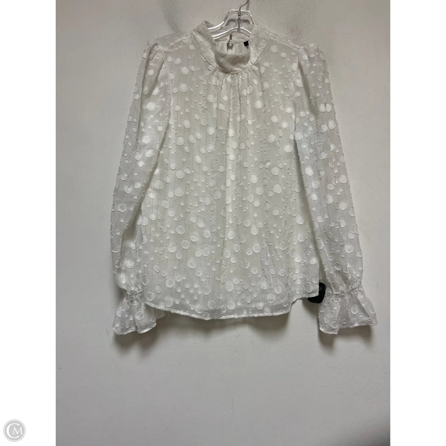 Top Long Sleeve By Tommy Hilfiger In White, Size: M