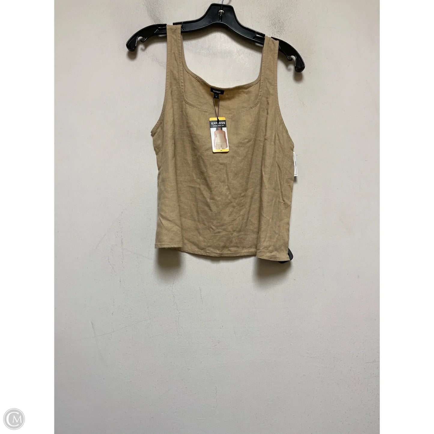 Top Sleeveless By Express In Tan, Size: M