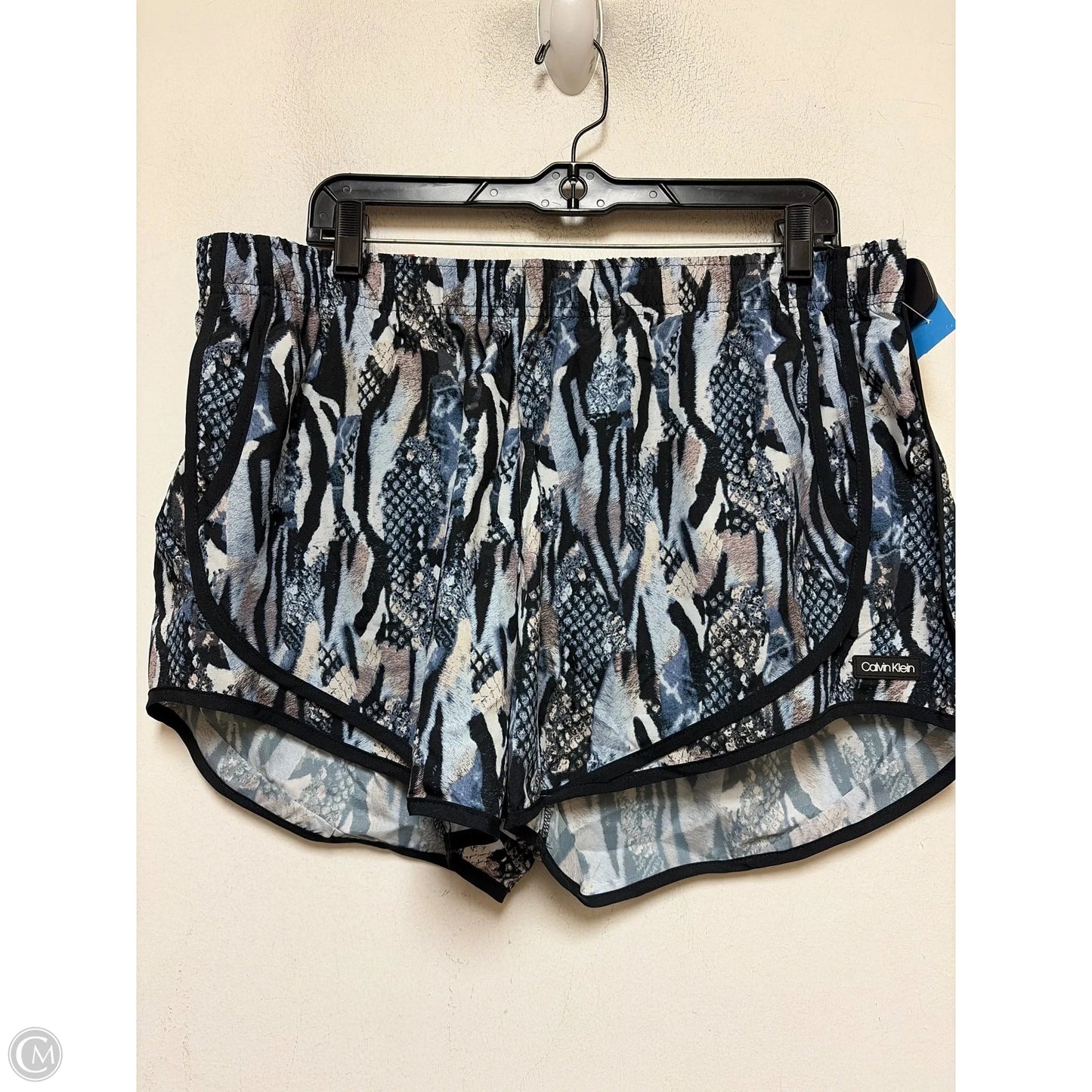 Athletic Shorts By Calvin Klein In Animal Print, Size: Xl