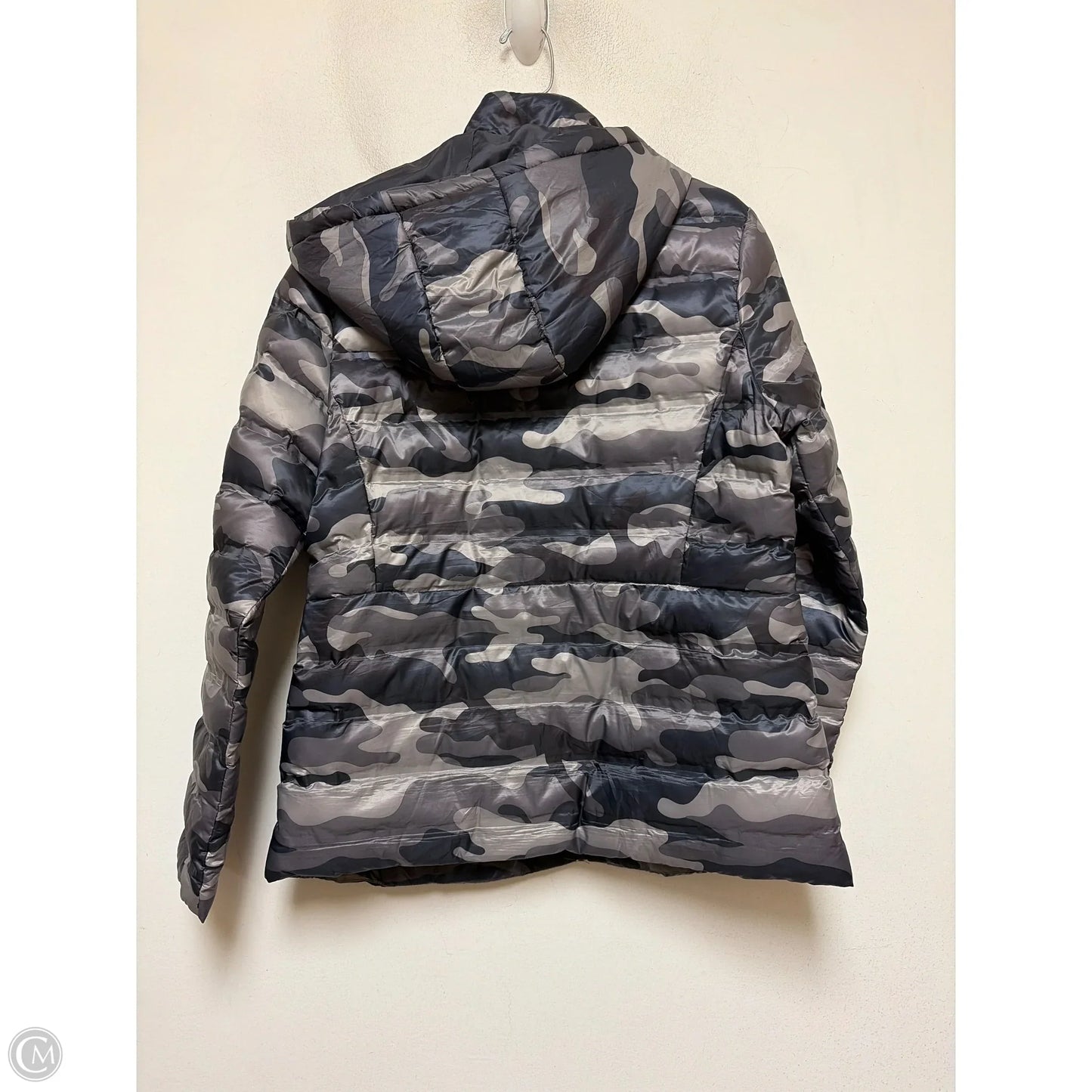 Jacket Puffer & Quilted By Time And Tru In Camouflage Print, Size: L