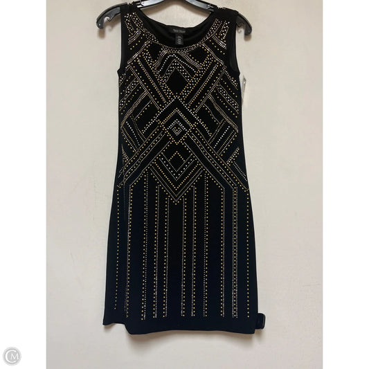 Dress Casual Short By White House Black Market In Black & Gold, Size: Xxs