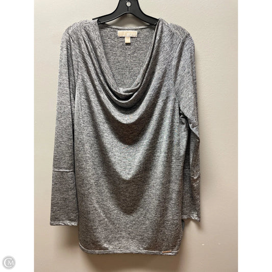 Top Long Sleeve By Michael By Michael Kors In Grey, Size: L