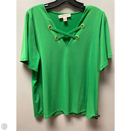 Top Short Sleeve By Michael By Michael Kors In Green, Size: L