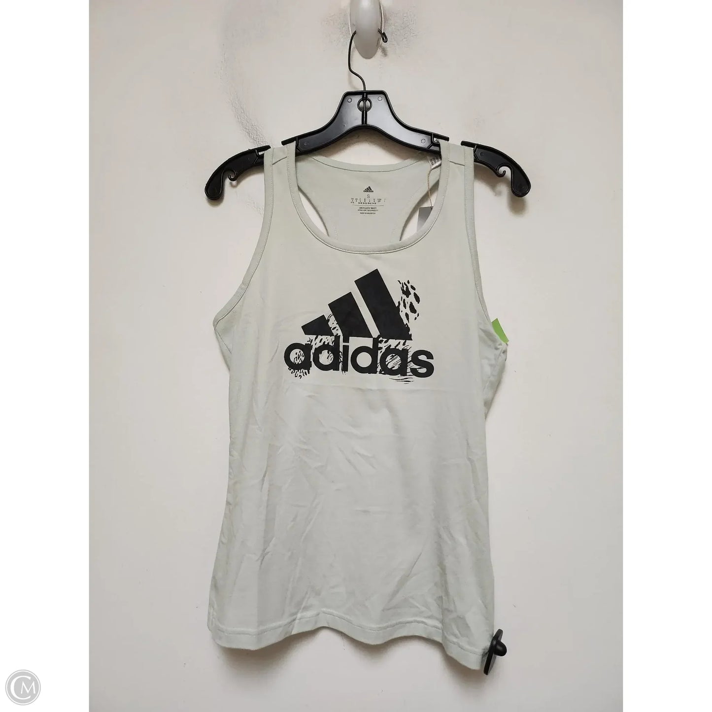 Athletic Tank Top By Adidas In Green, Size: S