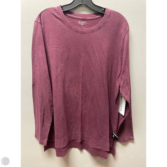 Athletic Top Long Sleeve Crewneck By Athleta In Purple, Size: Xl