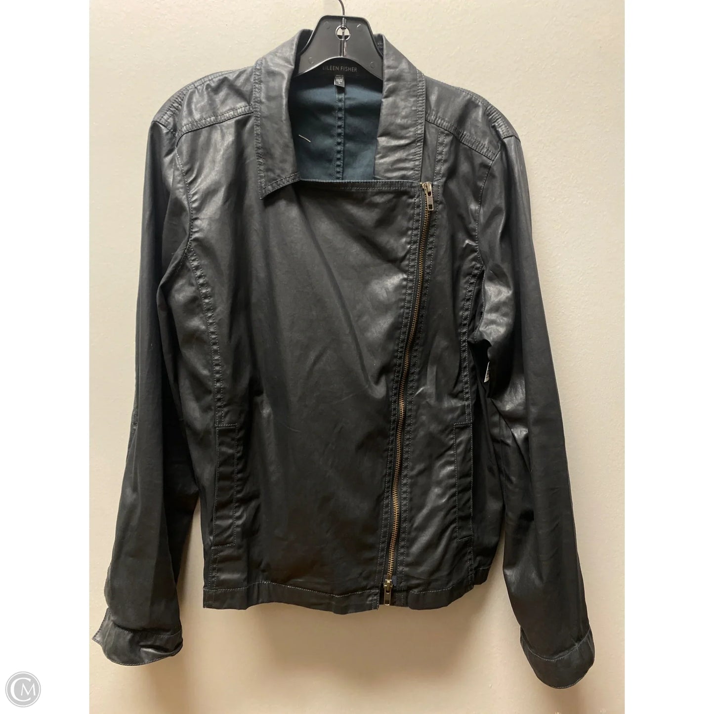 Jacket Other By Eileen Fisher In Black, Size: L