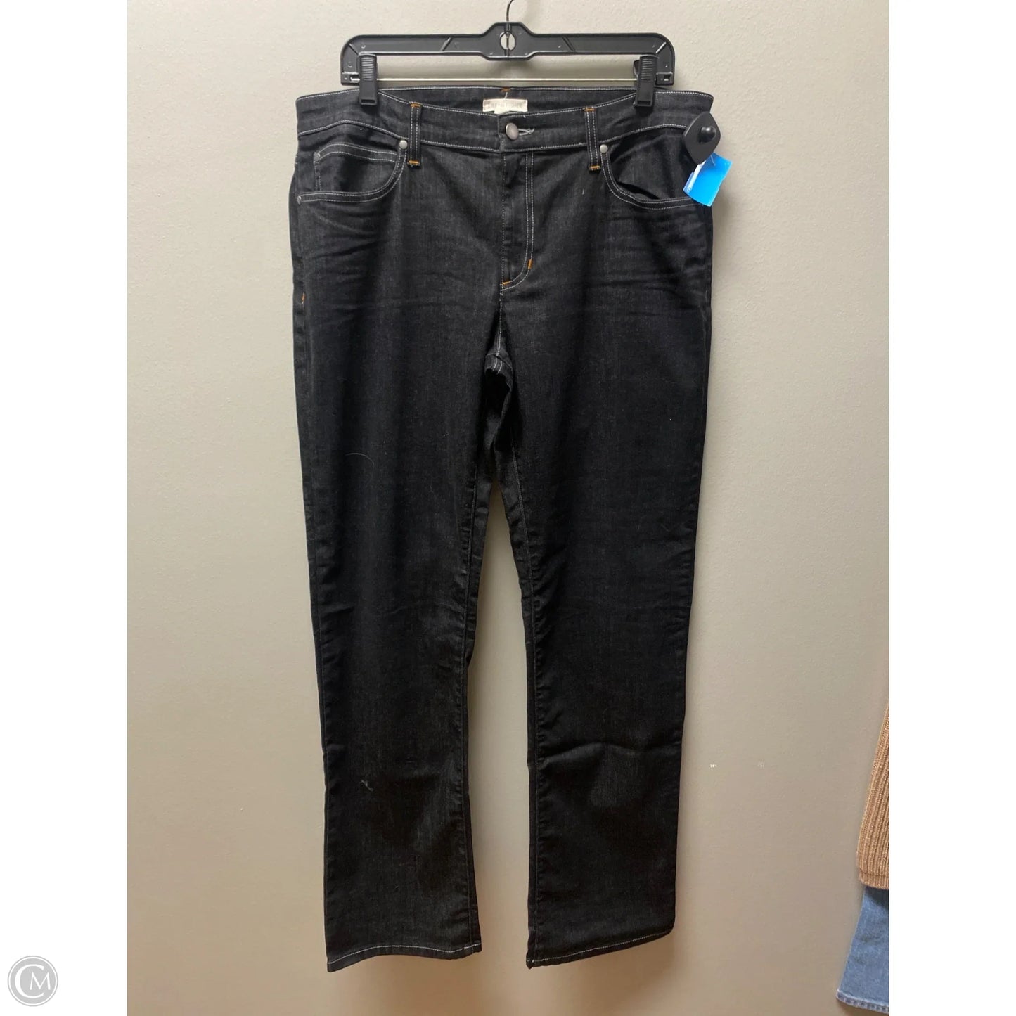 Jeans Boot Cut By Eileen Fisher In Black Denim, Size: 14