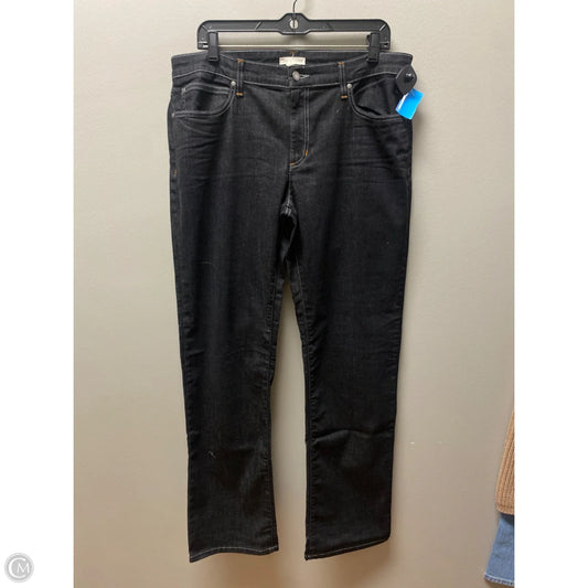 Jeans Boot Cut By Eileen Fisher In Black Denim, Size: 14