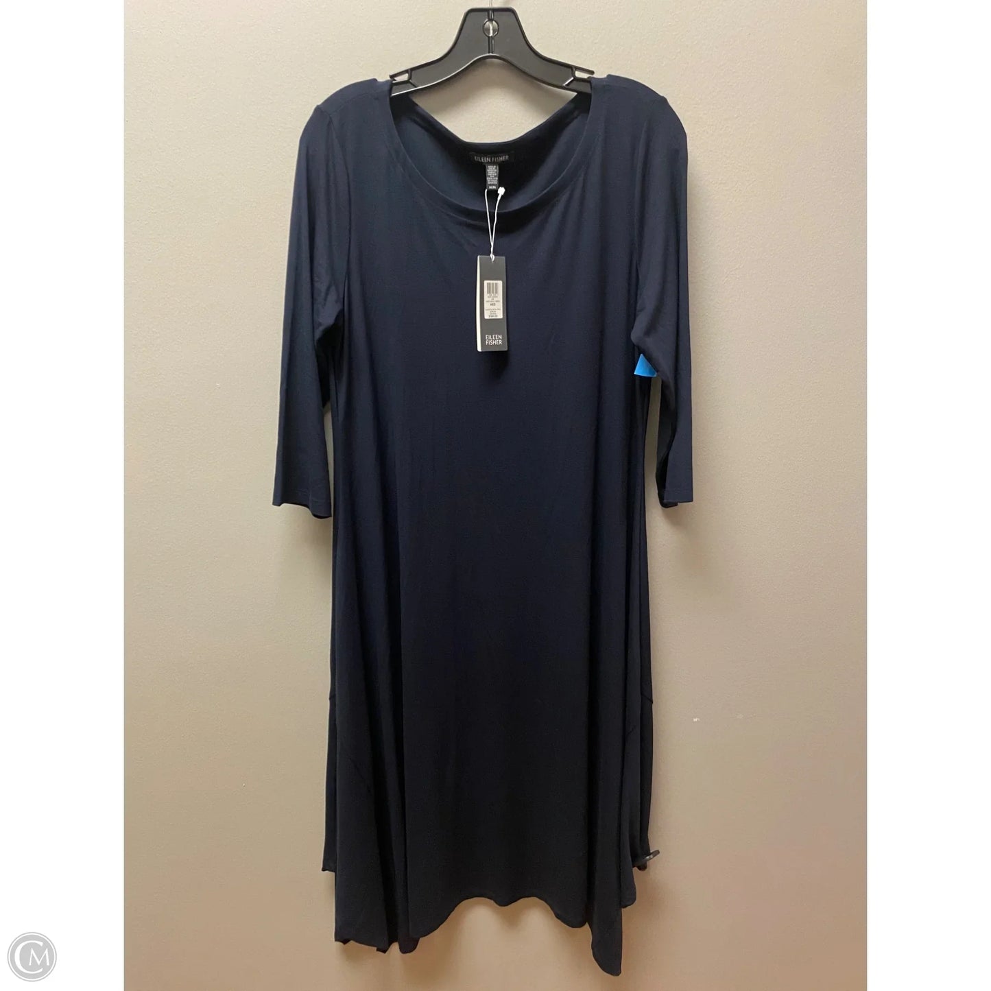 Dress Casual Midi By Eileen Fisher In Navy, Size: M