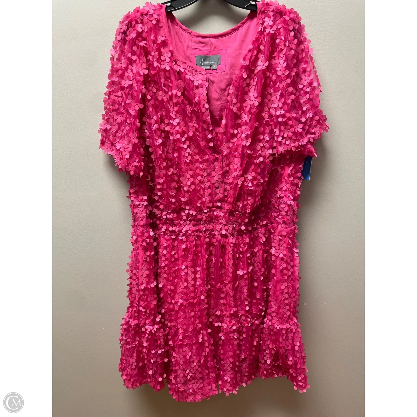 Dress Casual Short By Anthropologie In Pink, Size: 3x