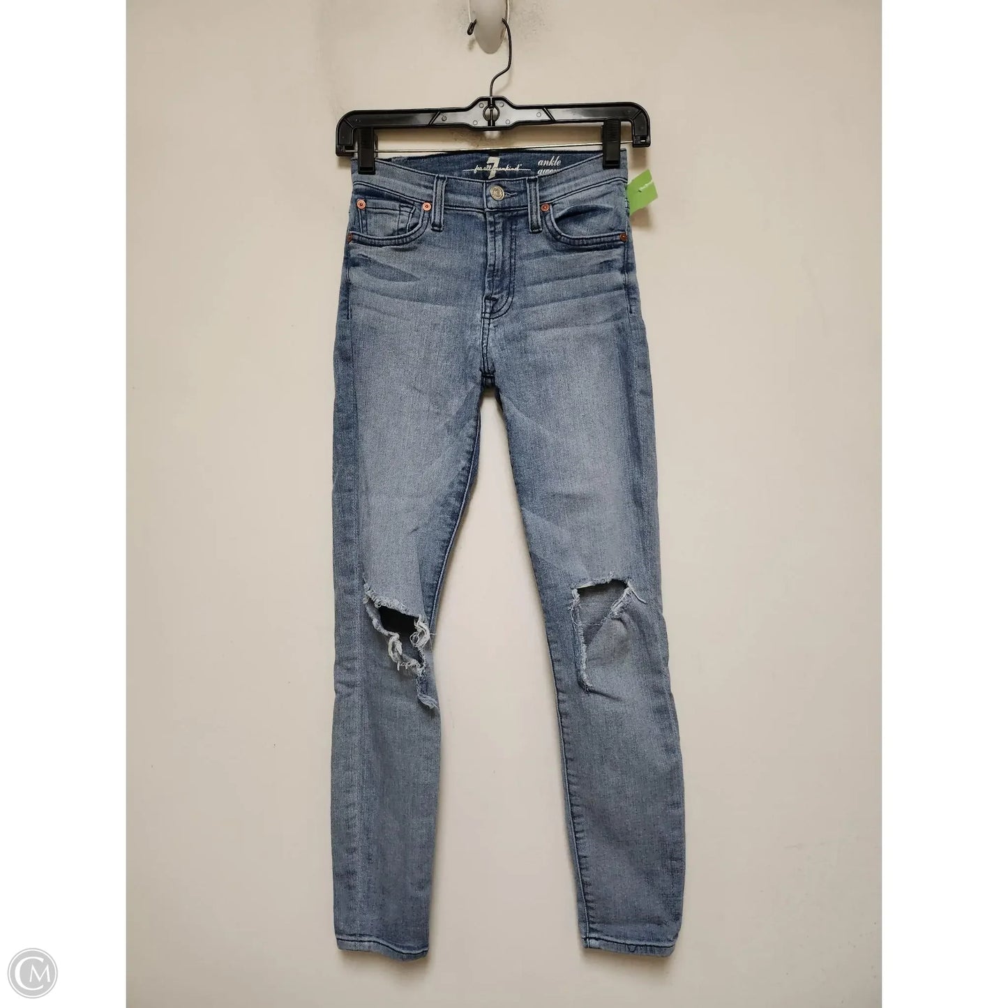 Jeans Skinny By 7 For All Mankind In Blue, Size: 0