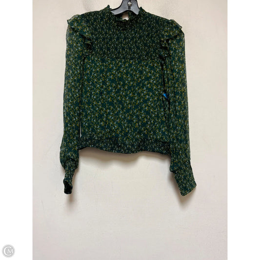 Top Long Sleeve By Free People In Green, Size: S