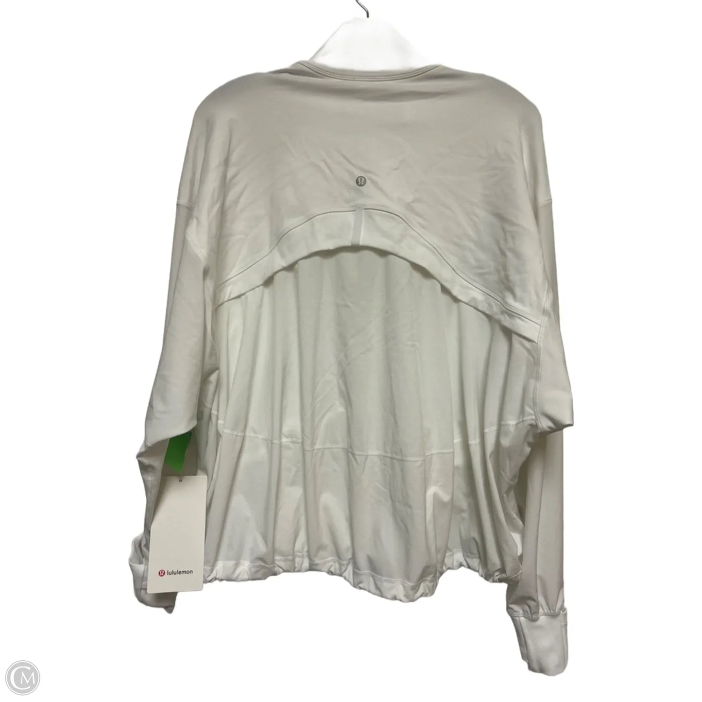 Athletic Jacket By Lululemon In White, Size: 8