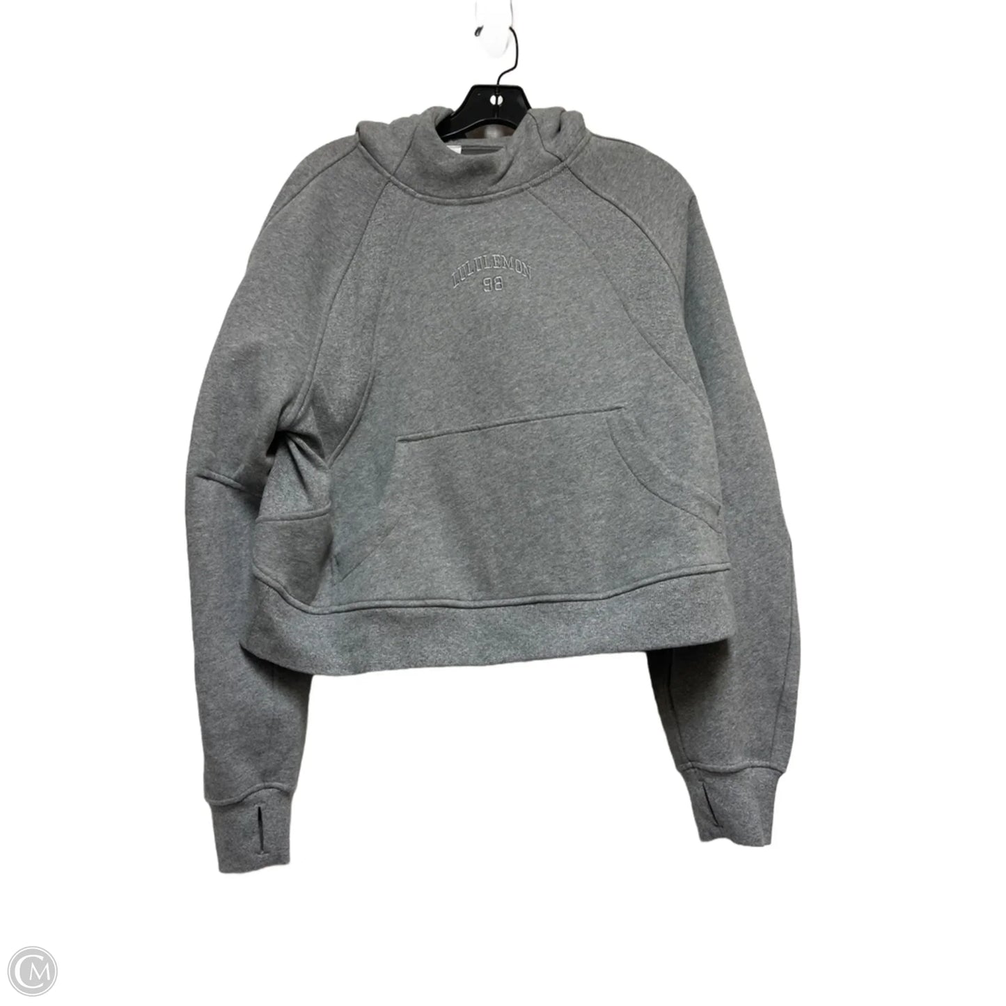 Athletic Jacket By Lululemon In Grey, Size: M
