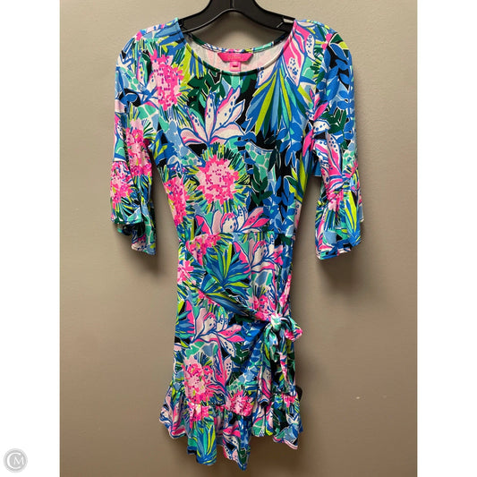 Dress Designer By Lilly Pulitzer In Floral Print, Size: Xs