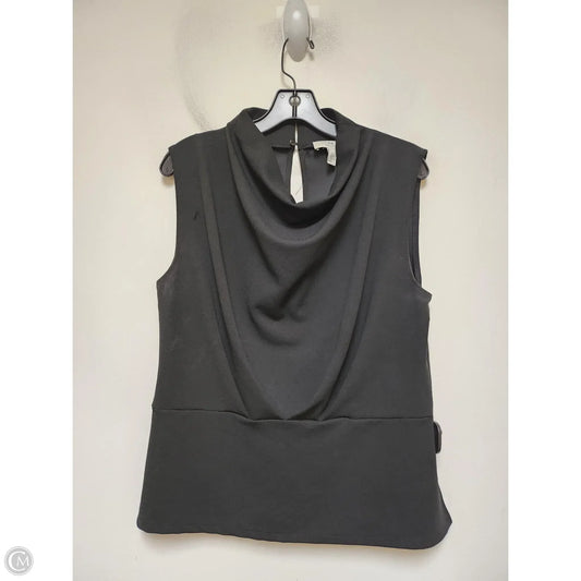 Top Sleeveless Designer By Halston In Black, Size: M