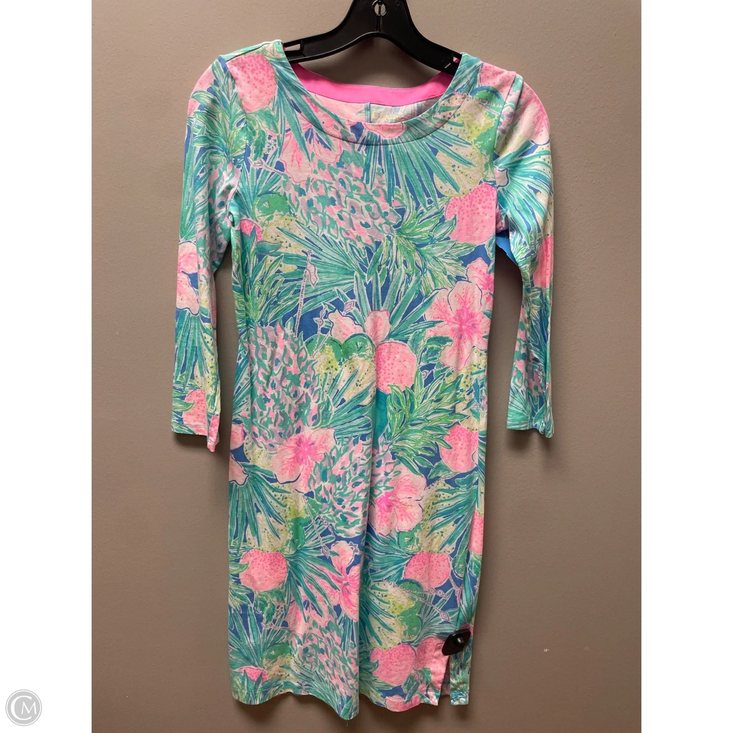 Dress Designer By Lilly Pulitzer In Floral Print, Size: Xs