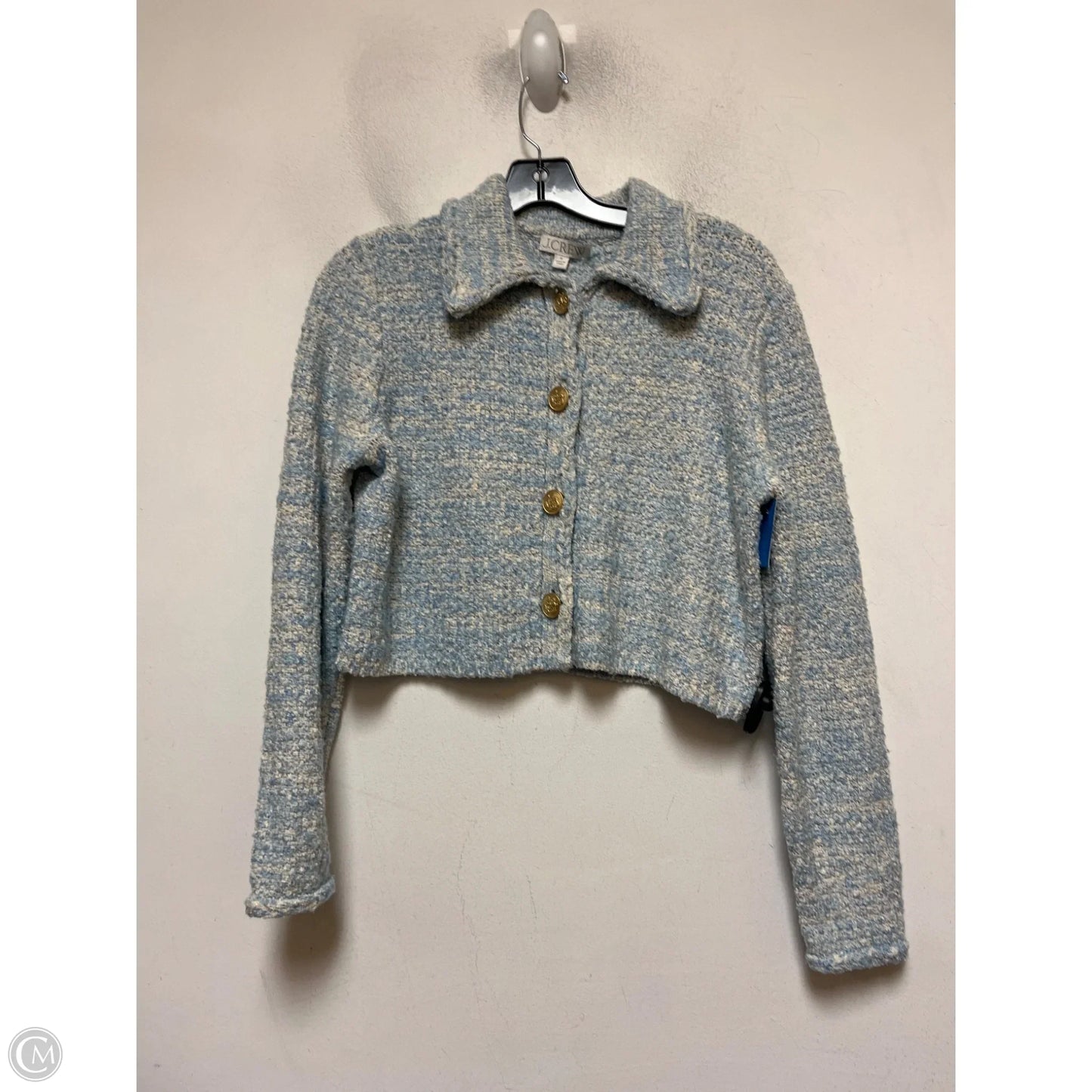 Jacket Other By J. Crew In Blue & Cream, Size: S