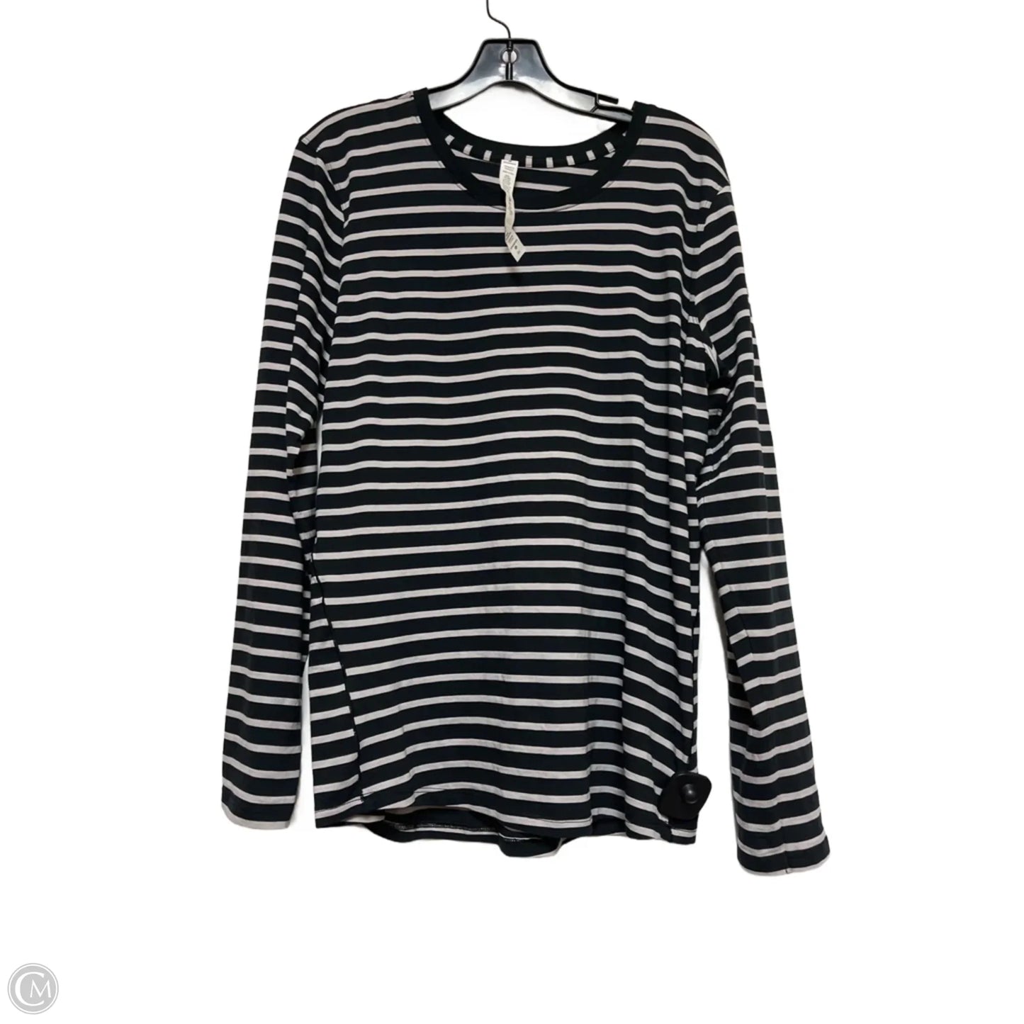 Top Long Sleeve By Lululemon In Striped Pattern, Size: 10